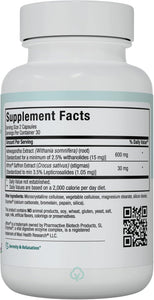 Ashwagandha Saffron Complex 60 Capsules Calm and Mood Support