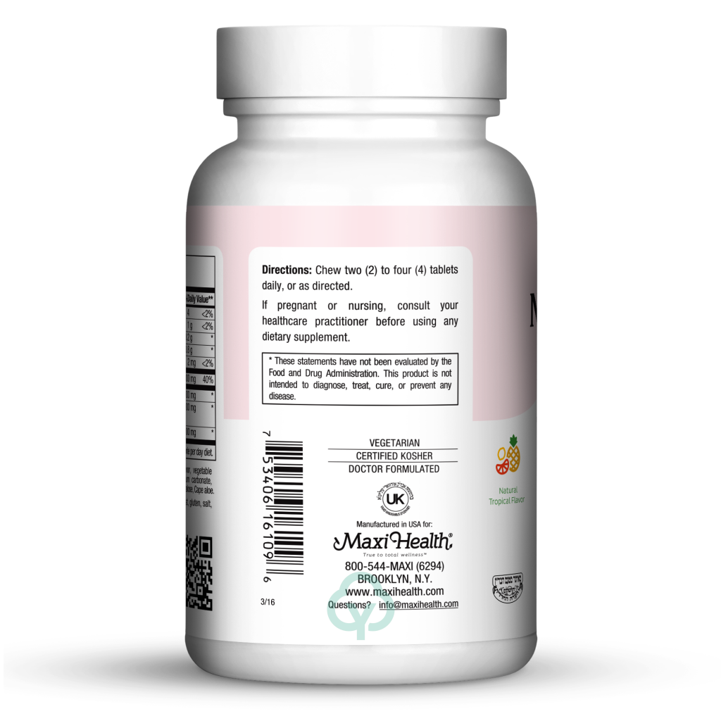 Maxi Health Chewable Nutralizer 90 Chews Digestion & Absorption