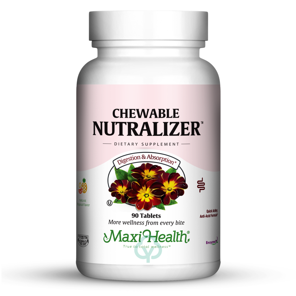 Maxi Health Chewable Nutralizer 90 Chews Digestion & Absorption