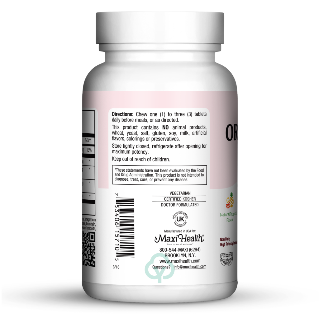Maxi Health Chewable Oraldophilus 100 Chews Digestion & Absorption