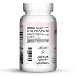 Maxi Health Chewable Oraldophilus 100 Chews Digestion & Absorption