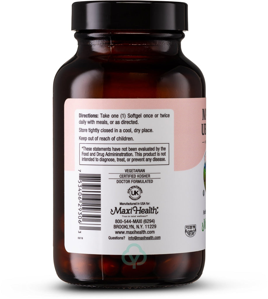 Maxi Health Co Q Ubiquinol 100 Mg 60 Gels Heart
