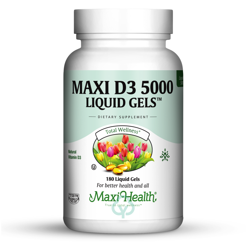 Maxi Health D3 Liquid Gels 5000 Iu 180 Total Wellness
