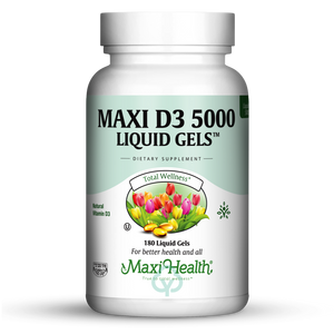 Maxi Health D3 Liquid Gels 5000 Iu 180 Total Wellness