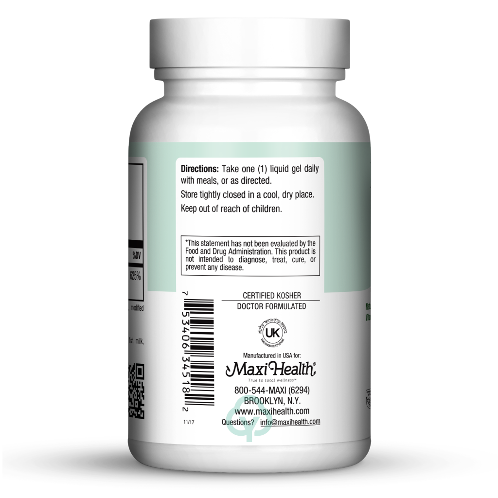 Maxi Health D3 Liquid Gels 5000 Iu 180 Total Wellness