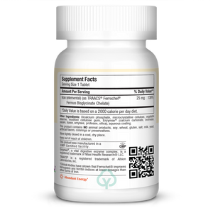 Maxi Health Ferrochel 25 Mg 100 Tabs Abundant Energy