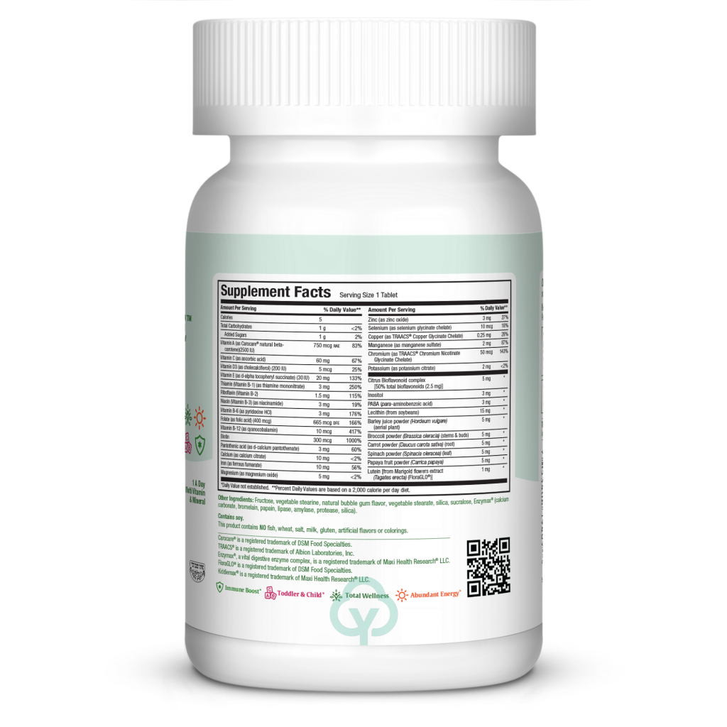Maxi Health Kiddievite Chewable 90 Chews Total Wellness