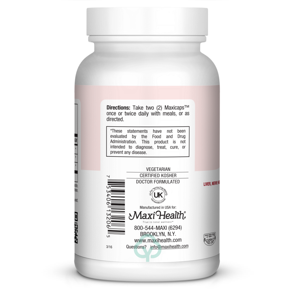 Maxi Health Lipoic Supreme 60 Caps Blood Sugar Support