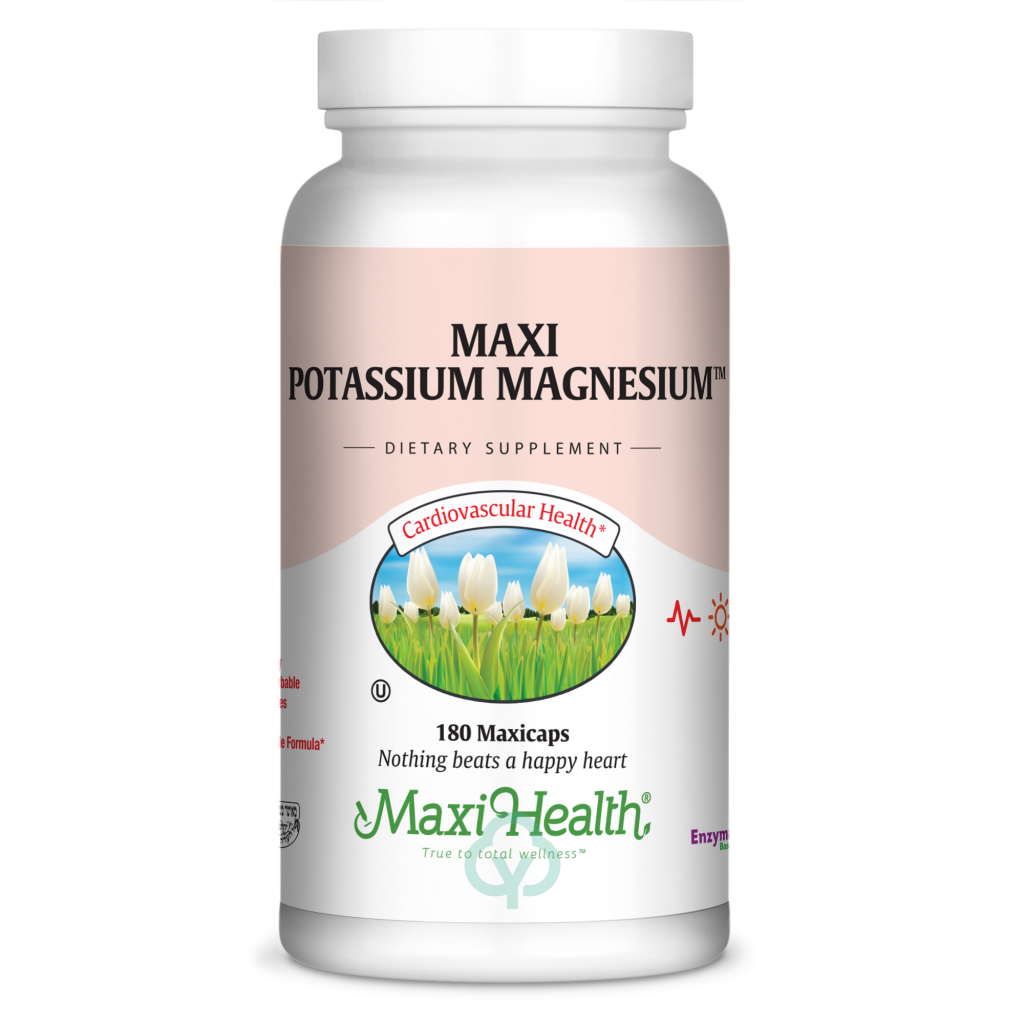 Maxi Health Potassium Magnesium 180 Caps Heart