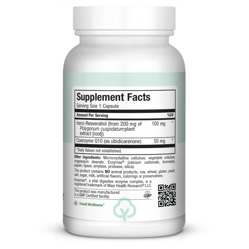 Maxi Health Resveratrol 60 Caps Total Wellness