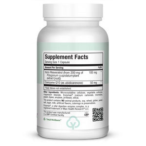 Maxi Health Resveratrol 60 Caps Total Wellness