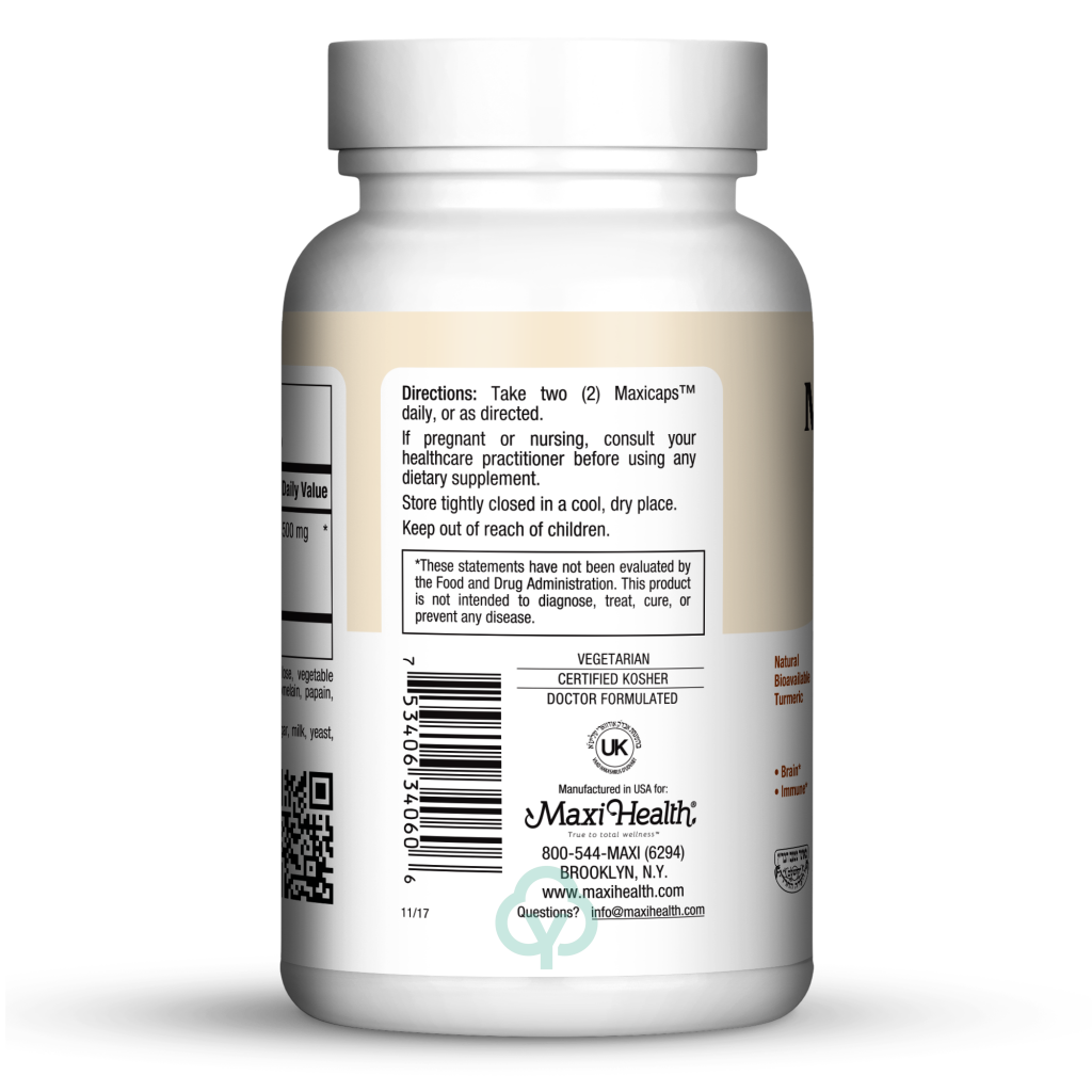 Maxi Health Turmeric Bcm 95 Inflammation Ease