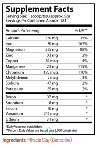 Natures Cure Miracle Clay 10.5 Oz. Powder Detox