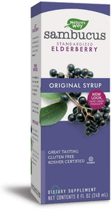 Natures Way Original Sambucus Elderberry Syrup 8Oz