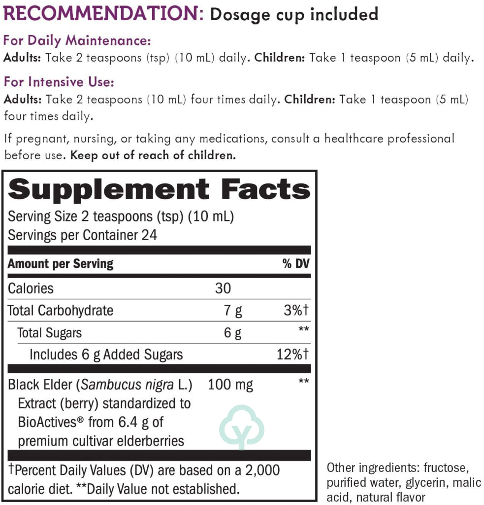 Natures Way Original Sambucus Elderberry Syrup 8Oz