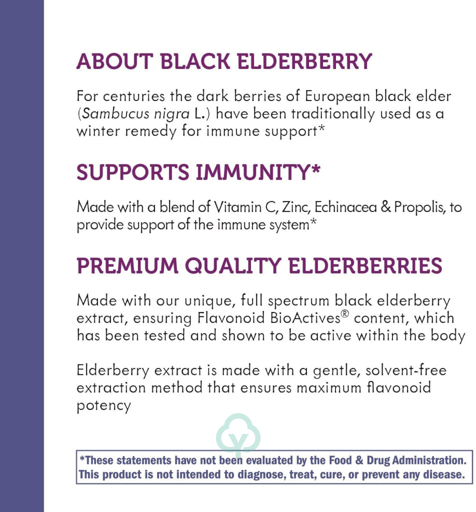 Natures Way Sambucus Immune Elderberry Syrup 8Oz Elderbery