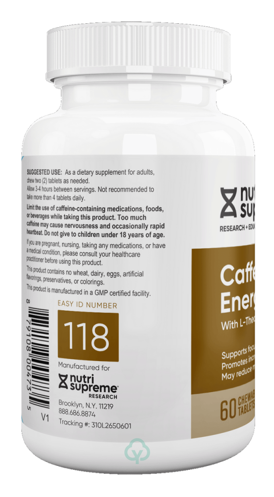 Nutri Supreme Caffeine Energy Chews 60 Wafers Abundant