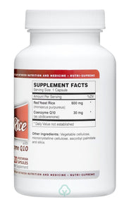 Nutri Supreme Red Yeast Rice With Coq10 120 Veg Capsules Cholesterol