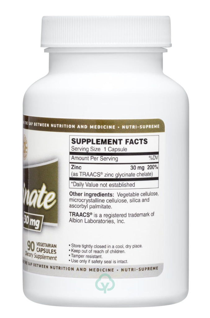Nutri Supreme Zinc Glycinate 90 Veg Capsules