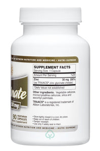 Nutri Supreme Zinc Glycinate 90 Veg Capsules