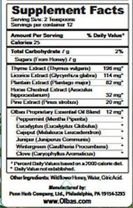 Olbas Natural Cough Syrup/suppressant 4 Fl Oz (118 Ml)
