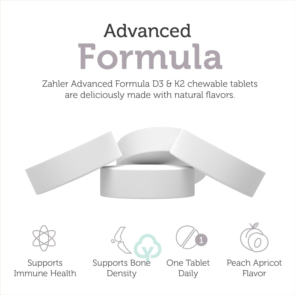 Vitamin D3 & K2 90 Chewable Tablets
