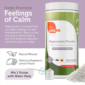 Zahler Magnesium Supplement Powder 8.5 Oz