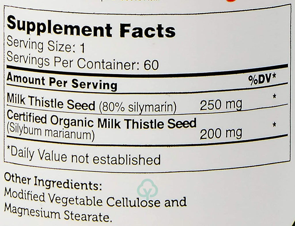 Zahler Milk Thistle (60) Capsules General Health