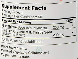 Zahler Milk Thistle (60) Capsules General Health