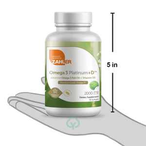 Zahler Omega 3 Platinum+D Total Wellness