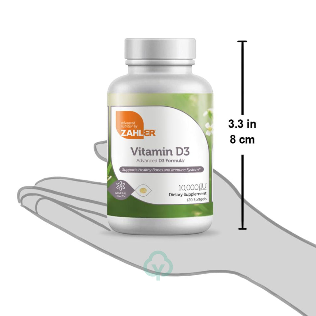 Zahler Vitamin D3 10 000 Iu General Health