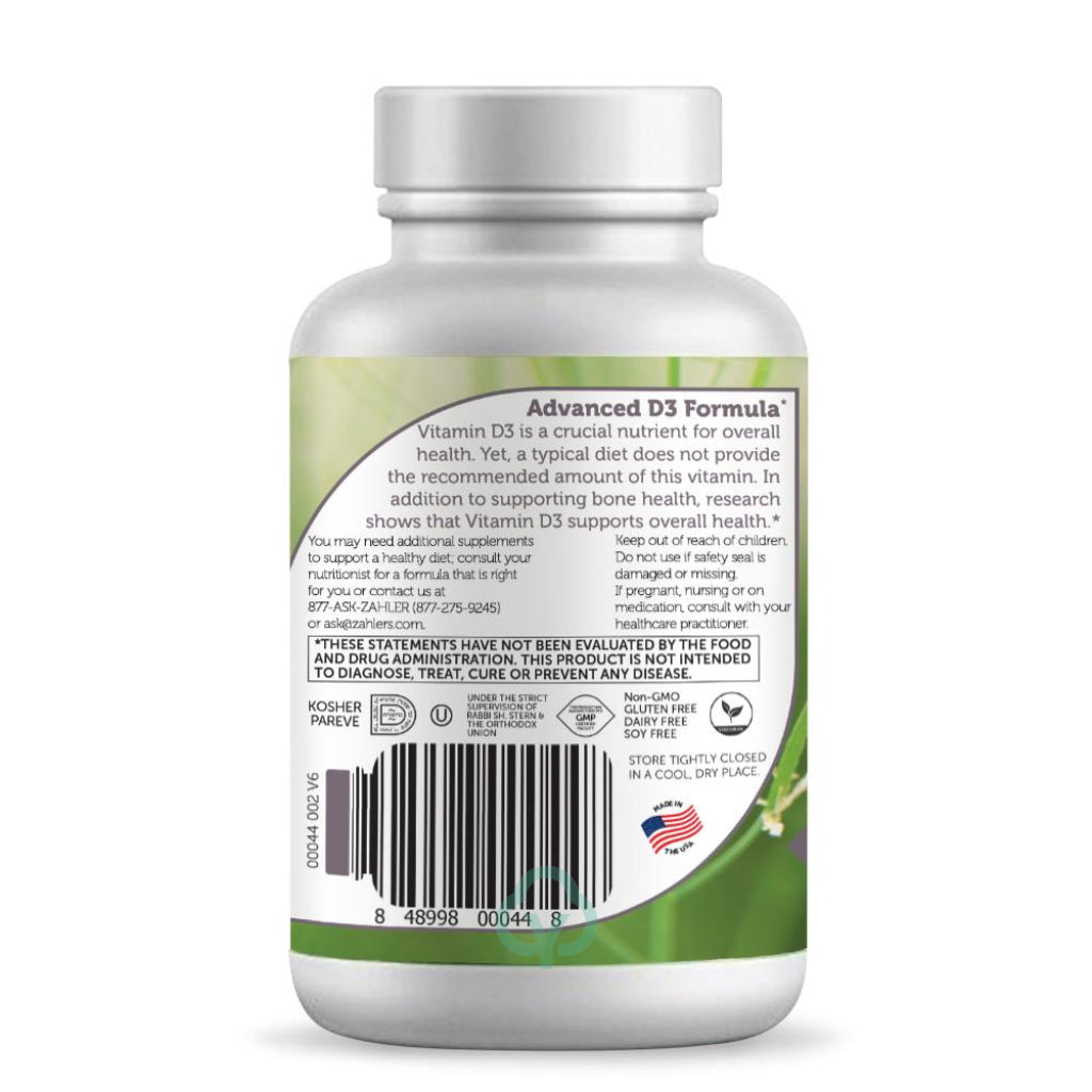 Zahler Vitamin D3 10 000 Iu General Health