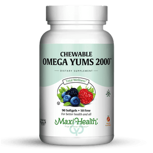 Maxi Health Omega Yums 2000 100 Chews Total Wellness